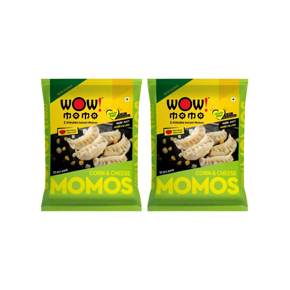 Wow! Momo Corn & Cheese Momos (Frozen) - Pack of 2